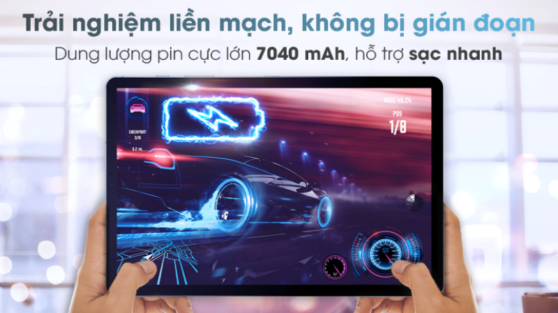Samsung Galaxy Tab A8 2022 và Samsung Galaxy Tab S6 Lite có dung lượng 7040 mAh 